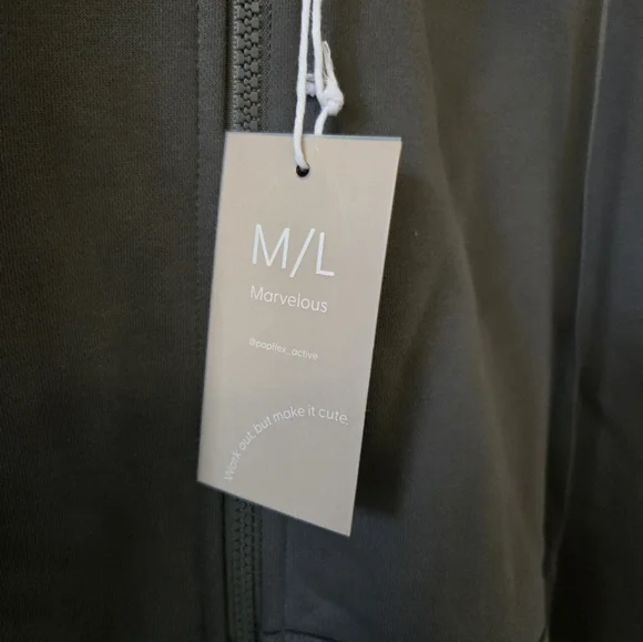 NWT Popflex Zip Cloud Hoodie Smoke - Picture 2 of 5